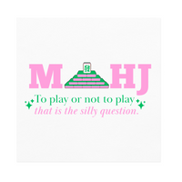 Mahj: To Play Or Not To Play Cocktail Paper Napkins