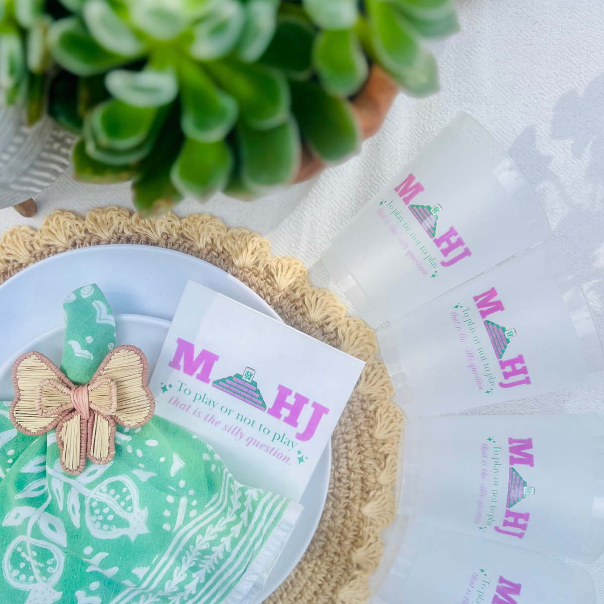 Mahj: To Play Or Not To Play Frost Flex 16oz Drinking Cups