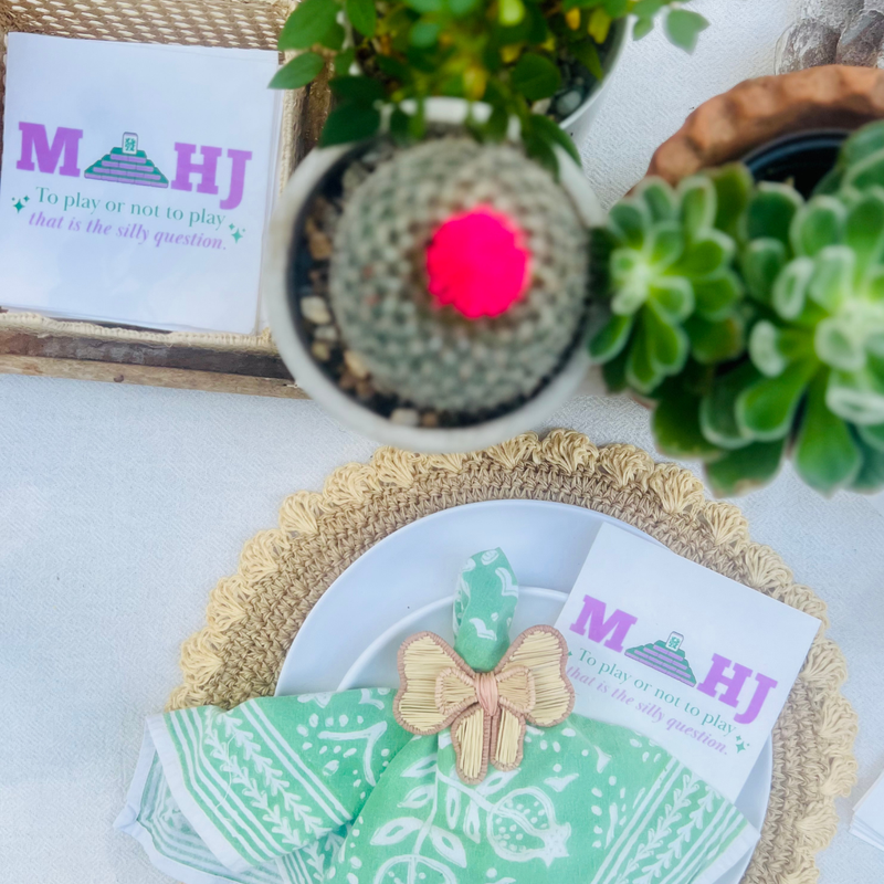 Mahj: To Play Or Not To Play Cocktail Paper Napkins