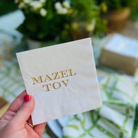 Mazel Tov Cocktail Paper Beverage Napkins