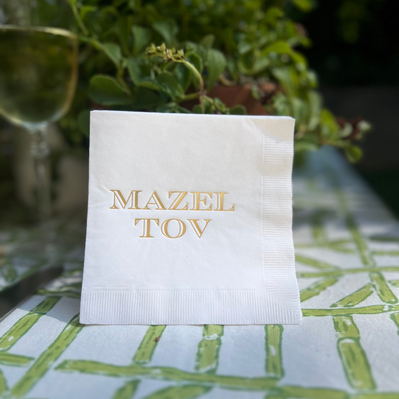 Mazel Tov Cocktail Paper Beverage Napkins