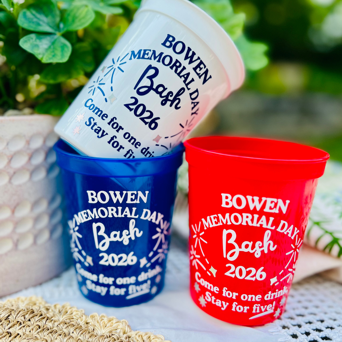 Memorial Day Custom Stadium Cups