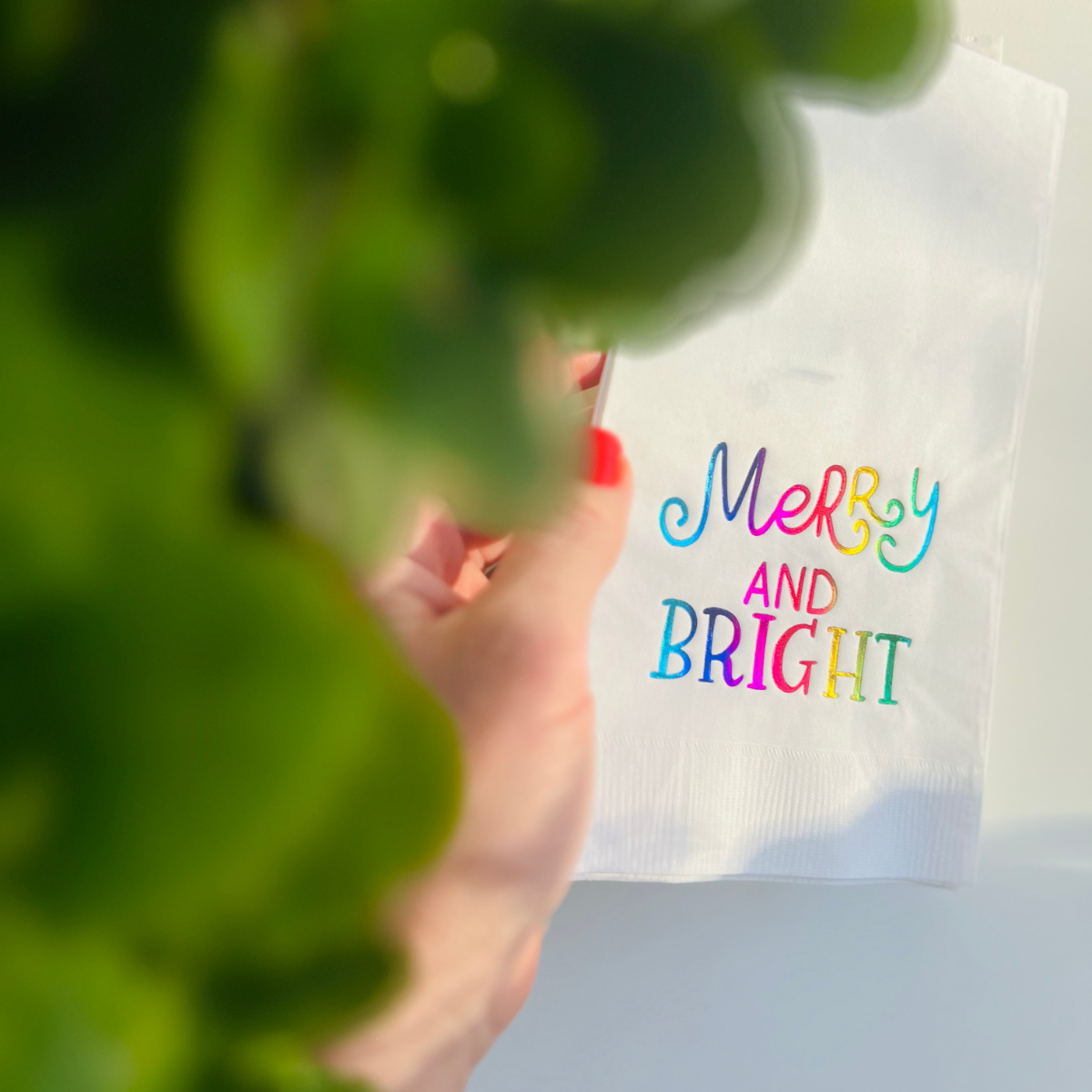 Merry & Bright Holiday Paper Guest Towels