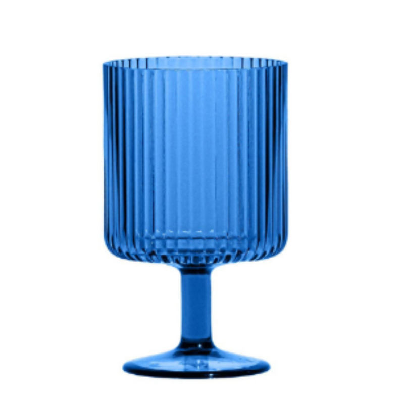 Mesa Stacking Wine Goblet, Cobalt Blue