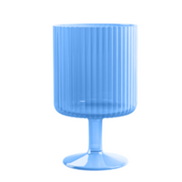 Mesa Stacking Wine Goblet, Opaque Blue