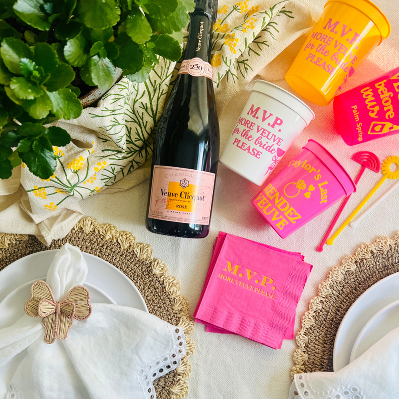 M.V.P. More Veuve For The Bride Please Stadium Cups | Veuve Before Vows Bachelorette
