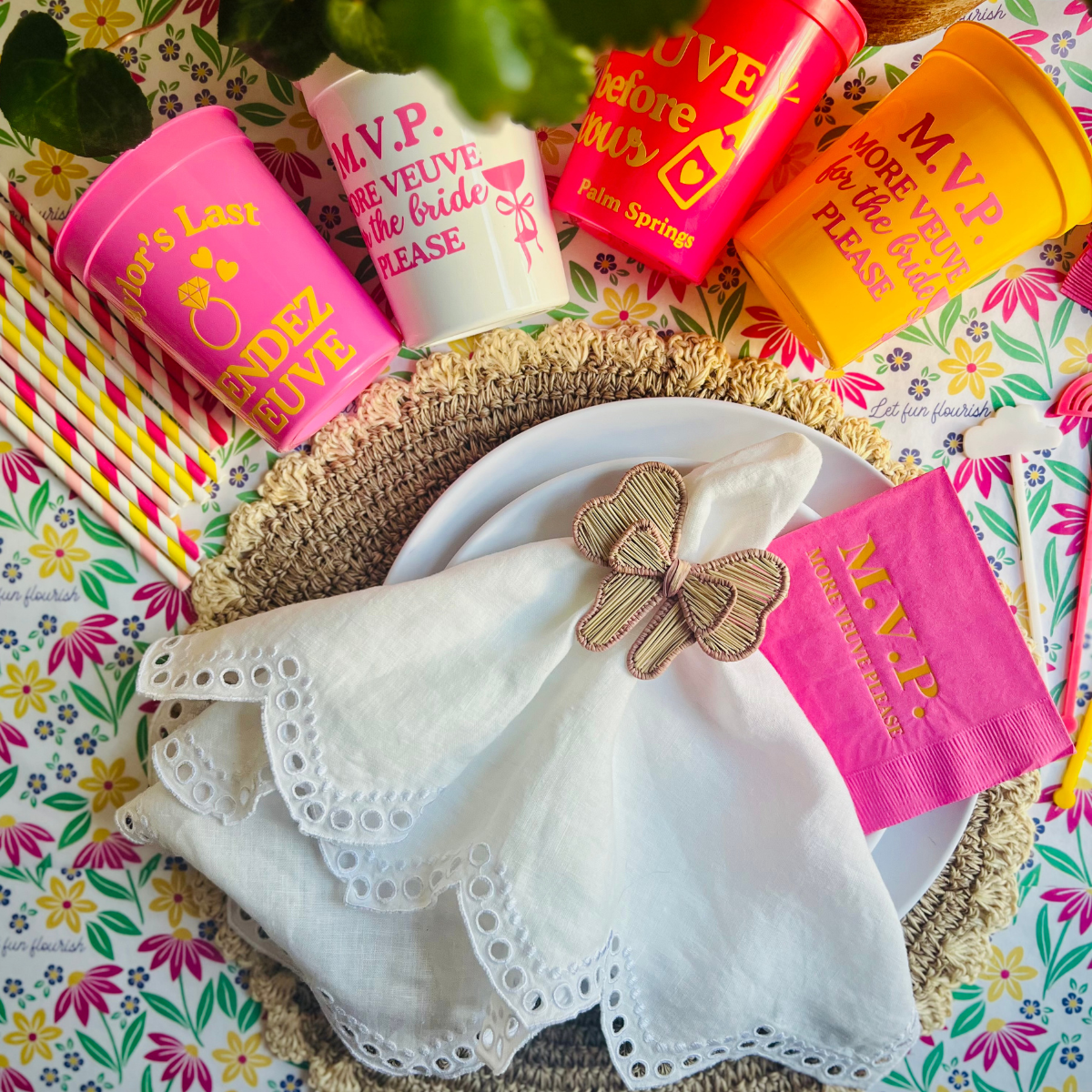 M.V.P. More Veuve For The Bride Please Stadium Cups | Veuve Before Vows Bachelorette