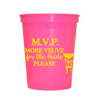 M.V.P. More Veuve For The Bride Please Stadium Cups | Veuve Before Vows Bachelorette