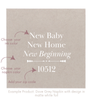 New Baby, New Home, New Beginning Customizable Zip Code Paper Cocktail Napkins