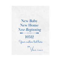 New Baby, New Home, New Beginnings Customizable Wine Label