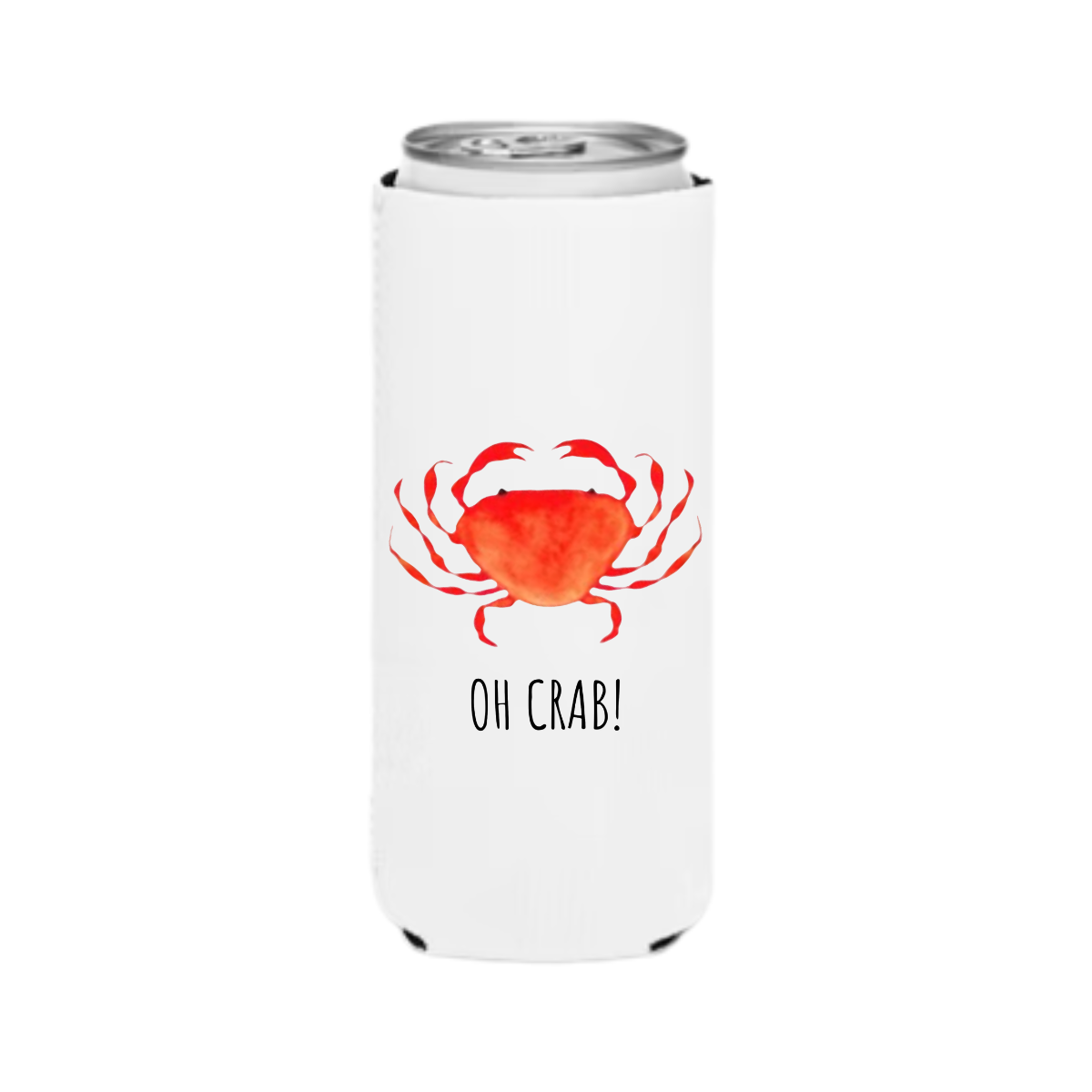 Oh Crab Custom Neoprene Can Cooler