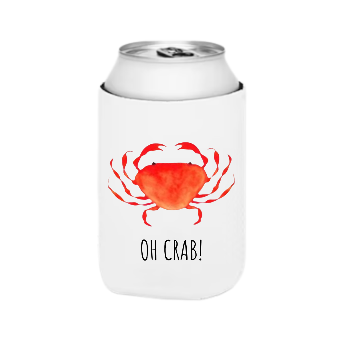 Oh Crab Custom Neoprene Can Cooler