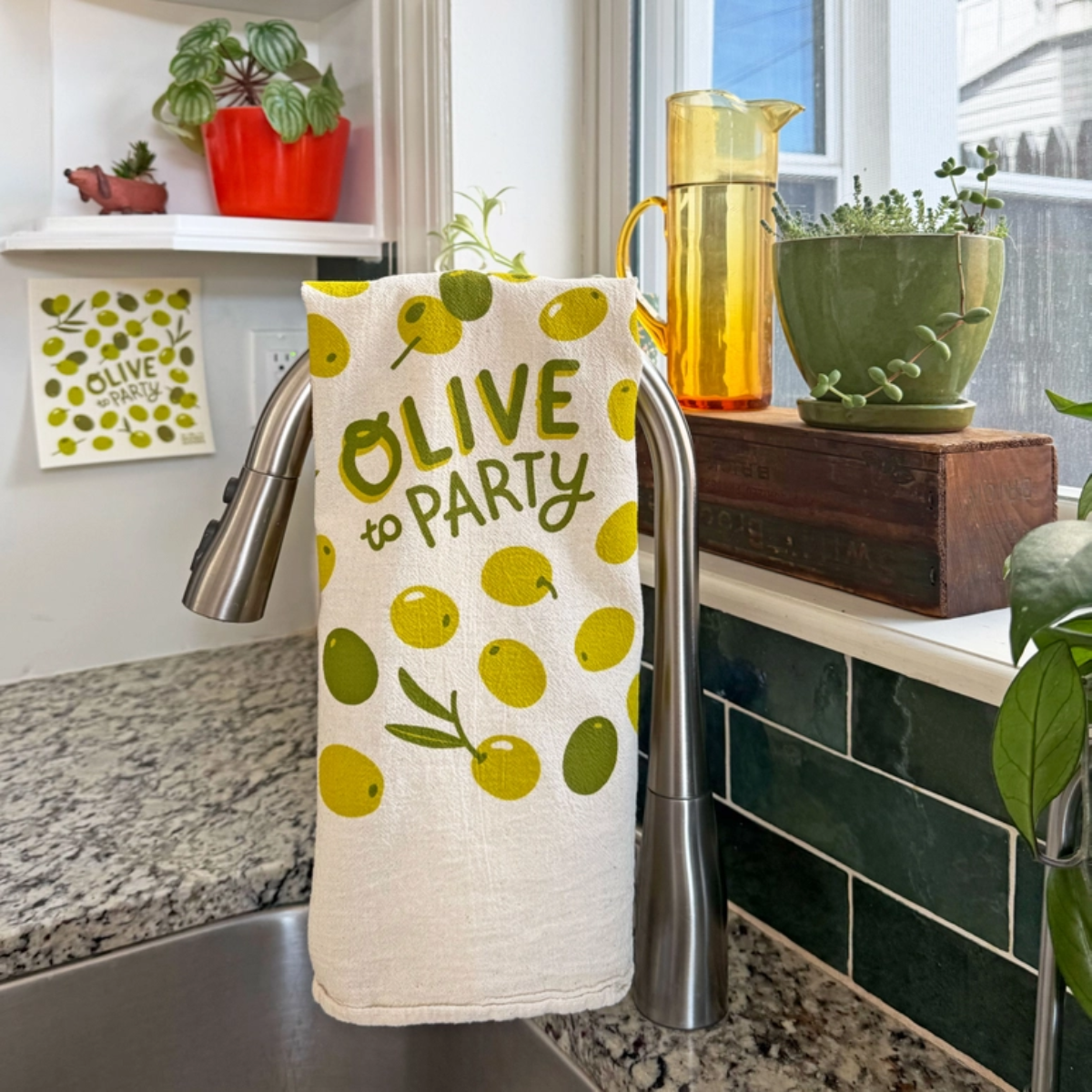 Olives Kitchen Tea Towel