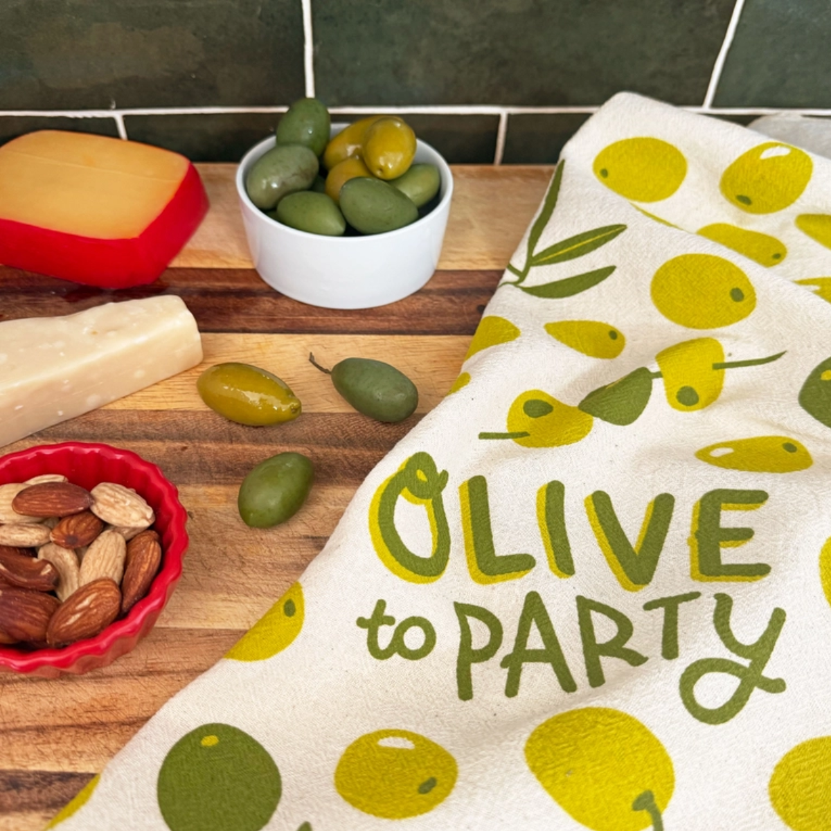 Olives Kitchen Tea Towel