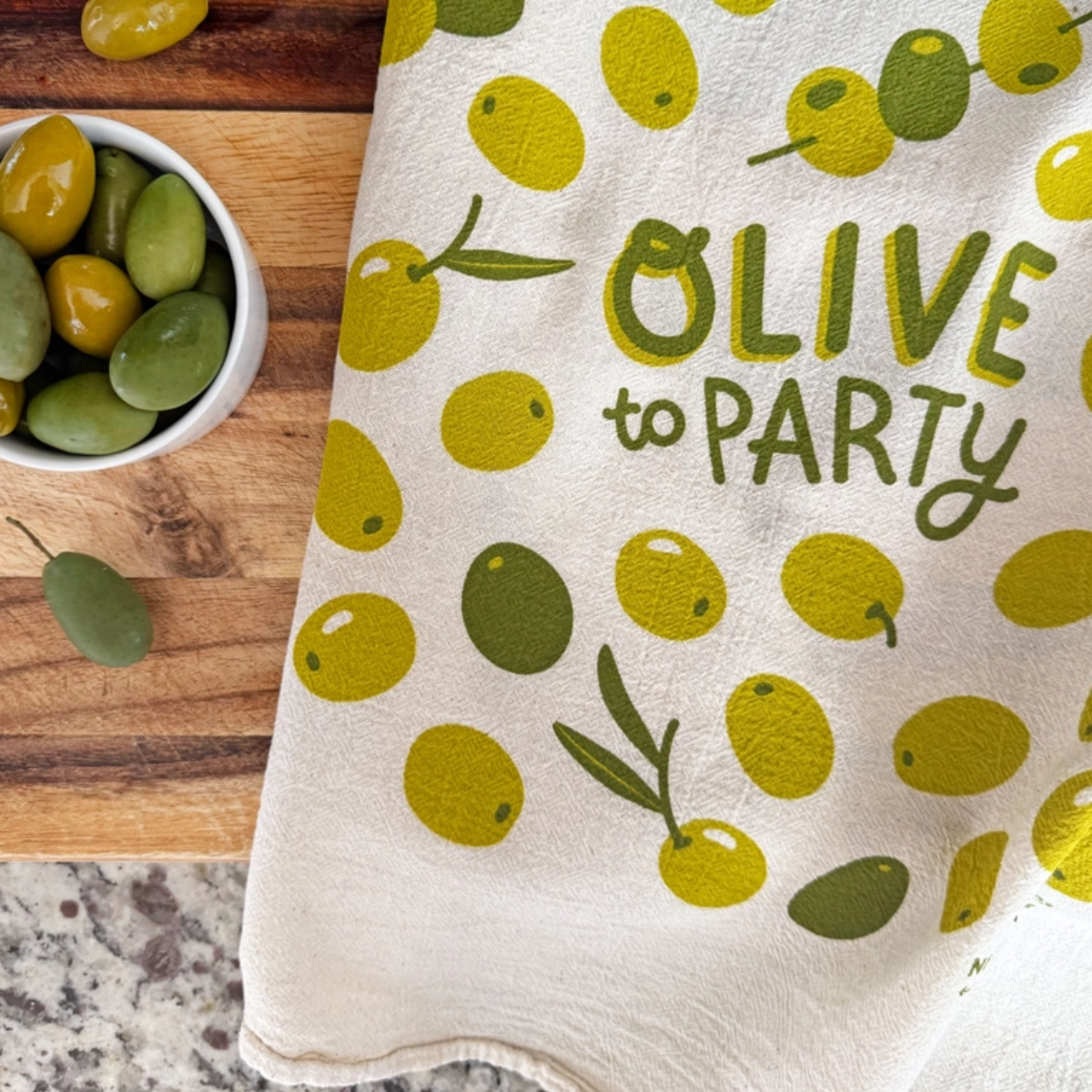 Olives Kitchen Tea Towel