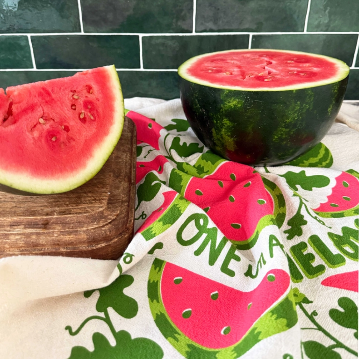 "One in a Melon" Kitchen Tea Towel