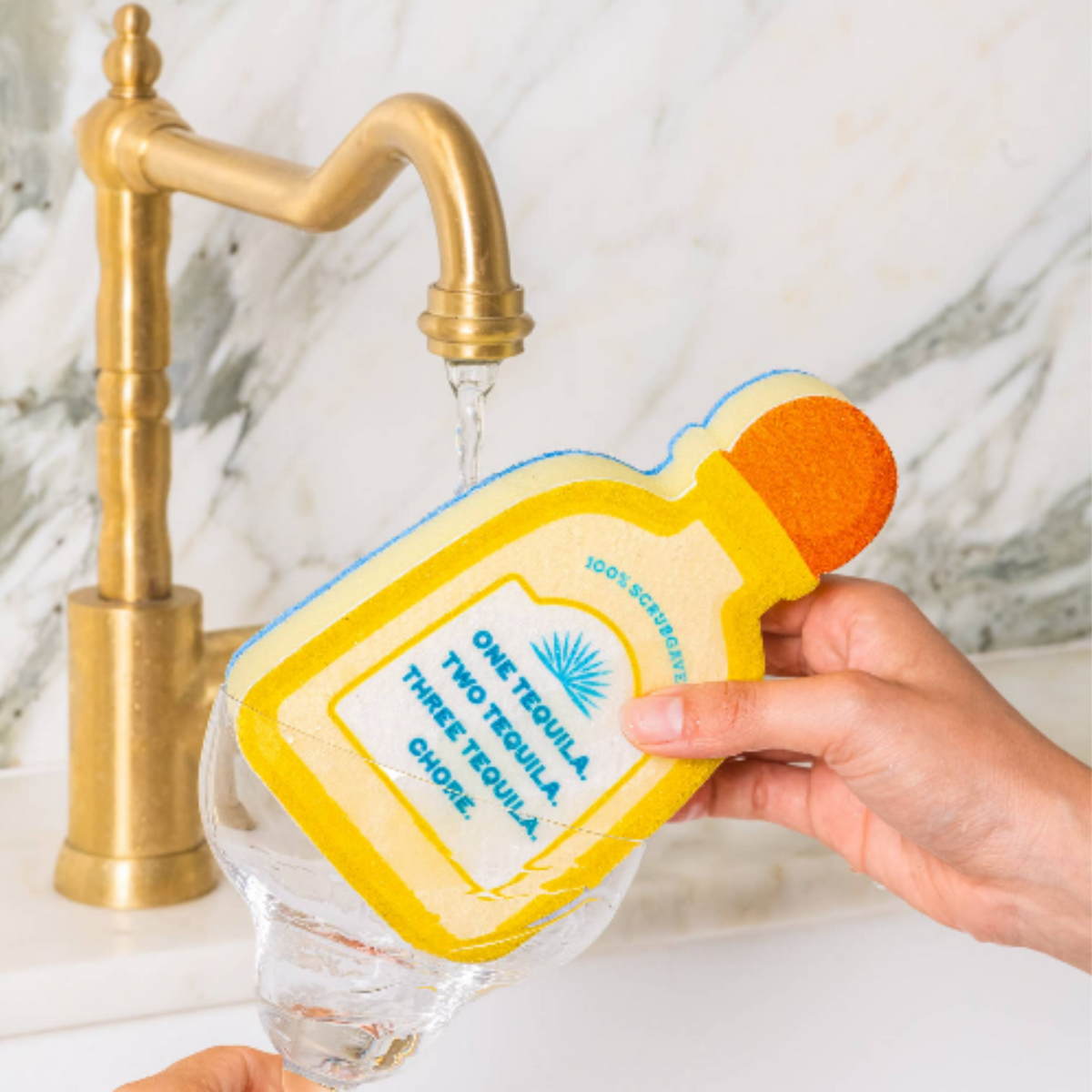 One Tequila, Two Tequila, Three Tequila, Chore Scrubbly Sponge