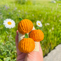 Handwoven Pumpkin Napkin Ring