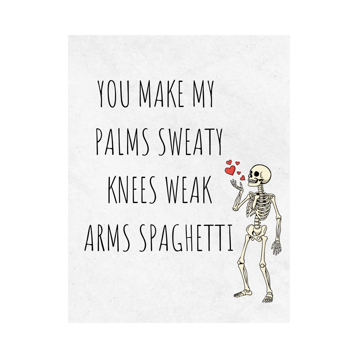 You Make My Palms Sweaty Wine Label - Funny Valentine's Day Wine Label