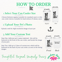 Custom Pet Can Cooler Sleeves, Regular & Slim Fit