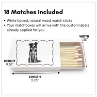 Personalized Pet Matchbox Labels With Matches for Pet Owners