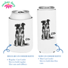 Custom Pet Can Cooler Sleeves, Regular & Slim Fit