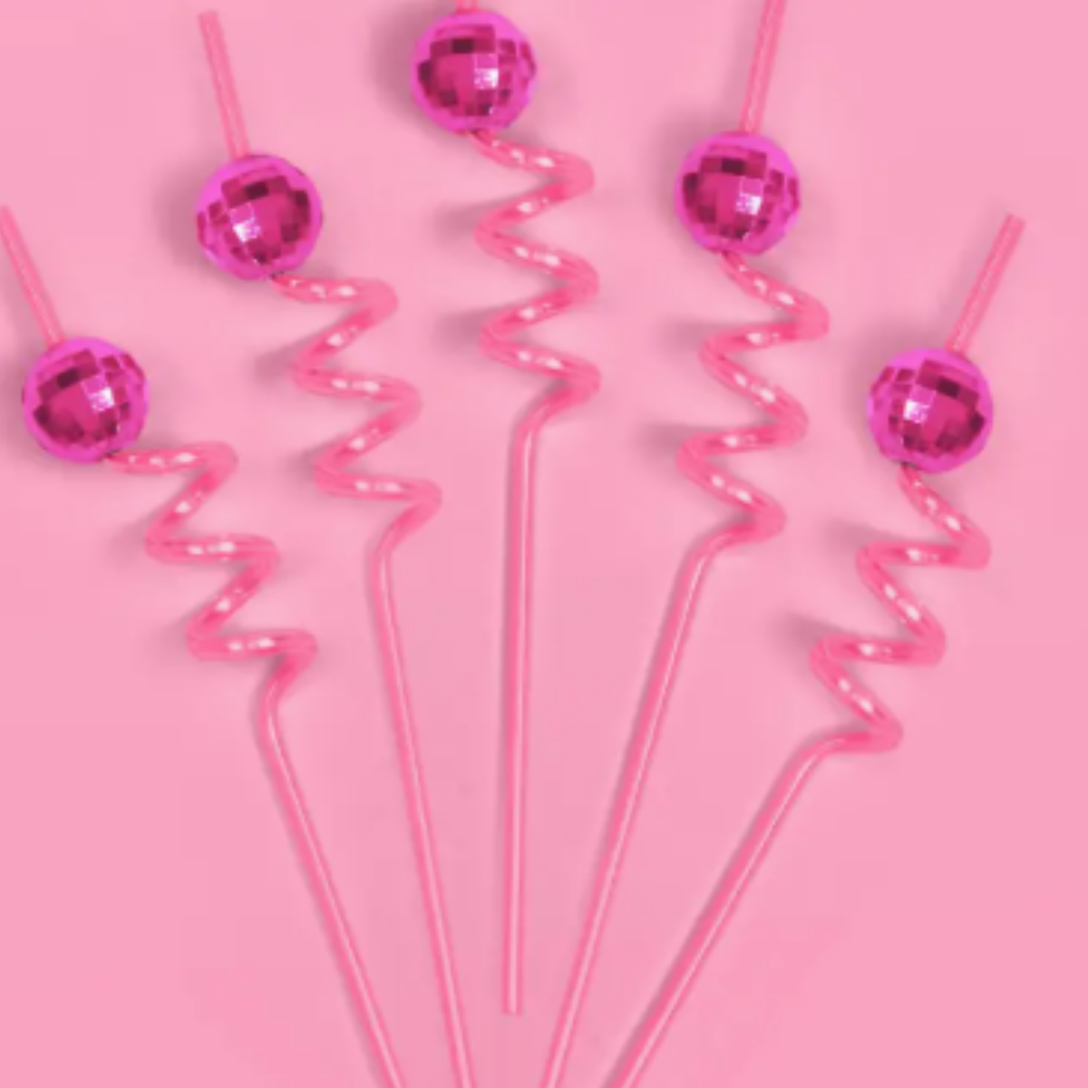 Pink Disco Straws | Groovy Bachelorette | 70s Birthday Party