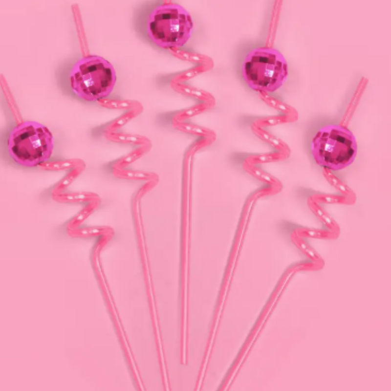 Pink Disco Straws | Groovy Bachelorette | 70s Birthday Party