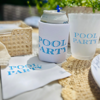 Pool Party Foam Can Cooler Sleeves, Regular & Slim Fit