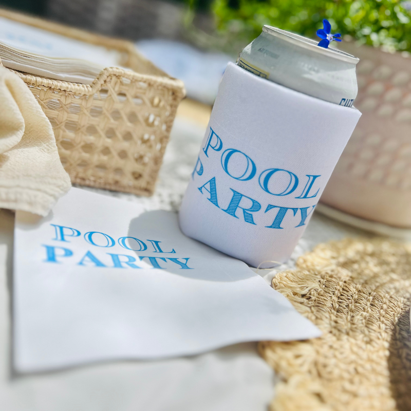 Pool Party Foam Can Cooler Sleeves, Regular & Slim Fit