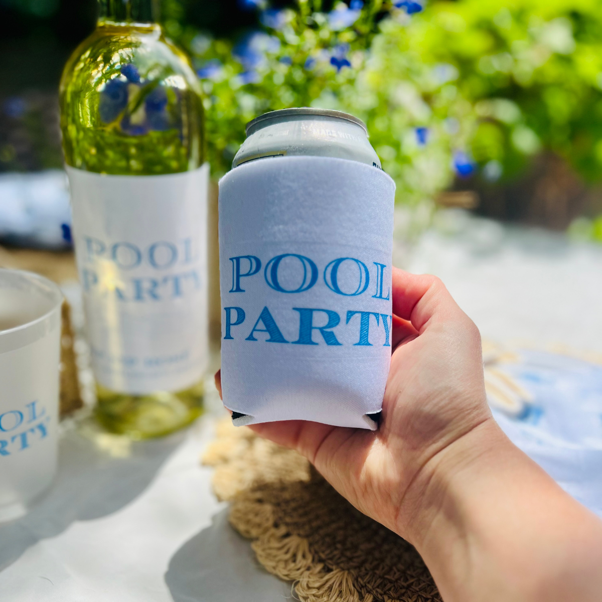 Pool Party Foam Can Cooler Sleeves, Regular & Slim Fit