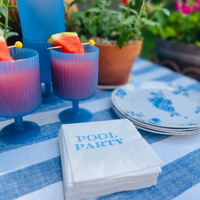 Pool Party Summer Cocktail Paper Beverage Napkins