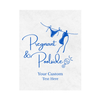 Pregnant & Poolside Wine Label, Available in 4 Sizes