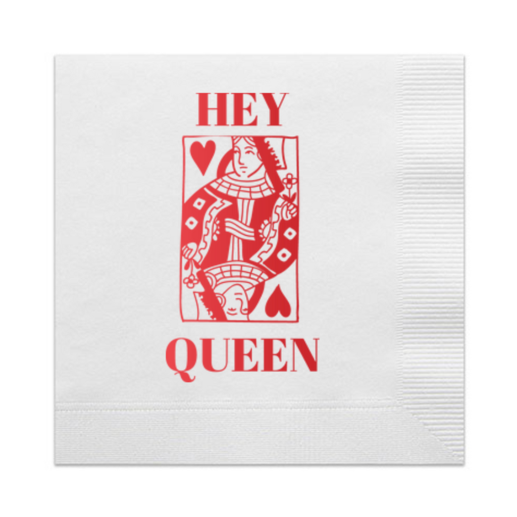 Hey Queen Cocktail Paper Beverage Napkins