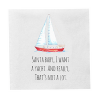 Santa Baby Holiday Cocktail Paper Beverage Napkins