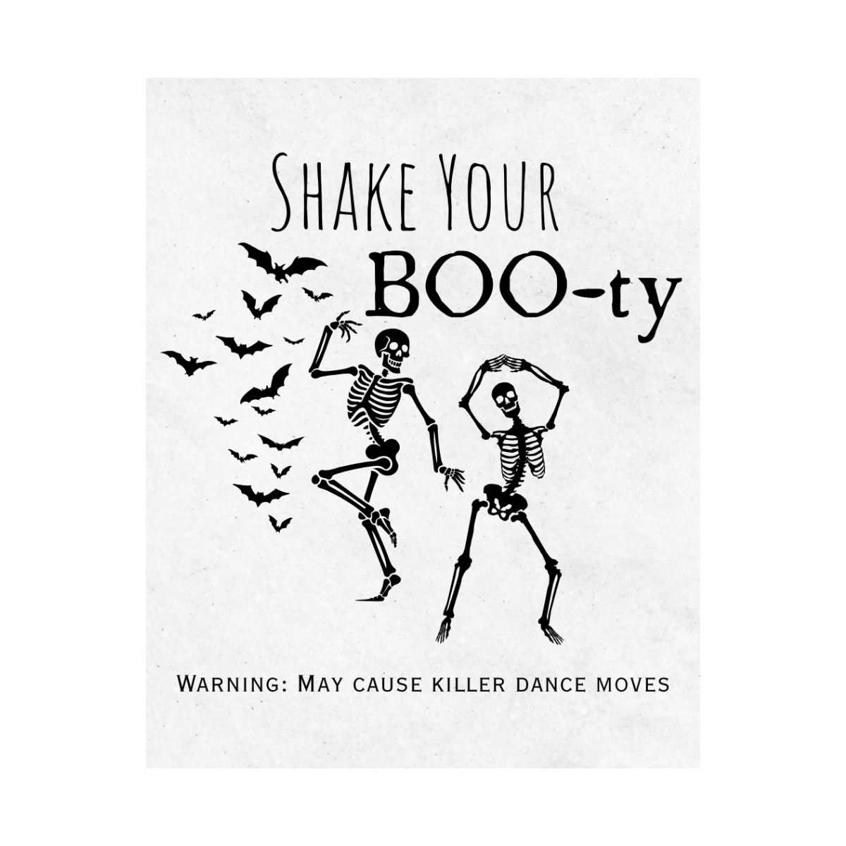 Shake Your Boo-ty Halloween Wine Label