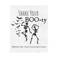 Shake Your Boo-ty Halloween Wine Label