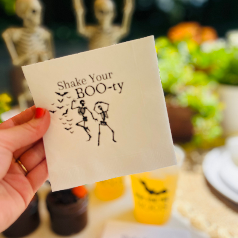 Shake Your Boo-ty Halloween Cocktail Paper Napkins