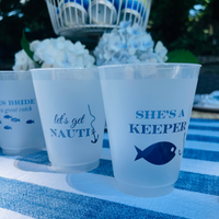 "She's A Keeper" Cocktail Frosted Drinking Cups, 16oz