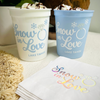 Snow In Love Holographic Cocktail Paper Beverage Napkin