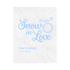 Snow In Love Personalized Wine Label