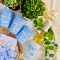 Snow In Love Personalized Wine Label