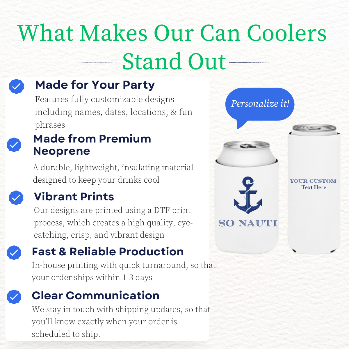 So Nauti Can Cooler Sleeves