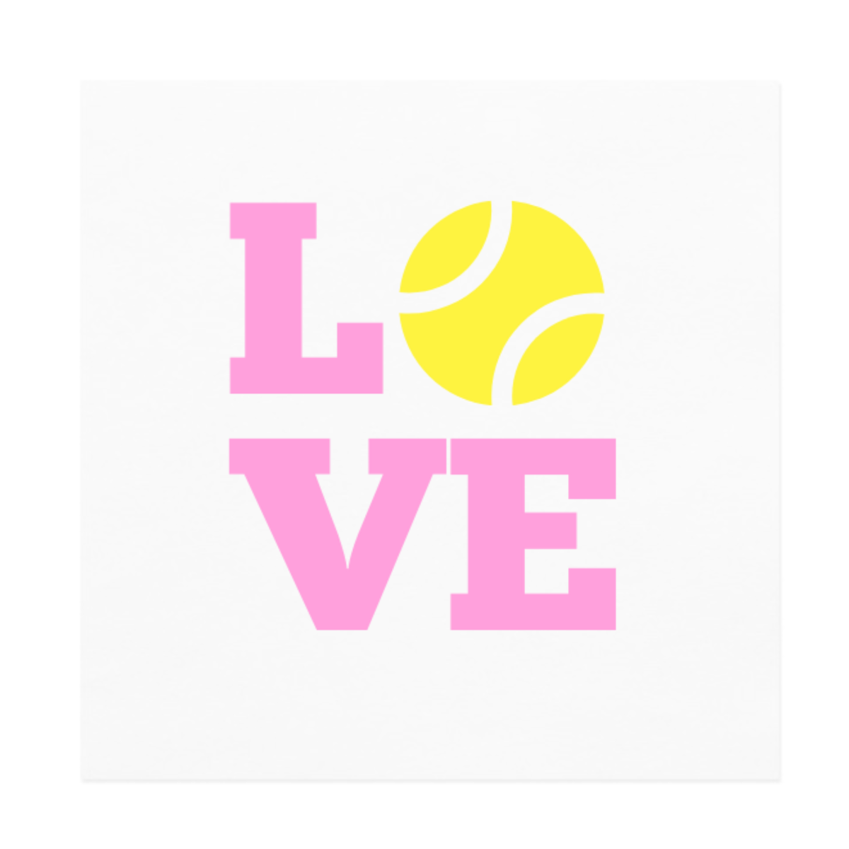 Tennis Love Cocktail Paper Beverage Napkins | Tennis Napkins | Perfect Match Bach | Wimbledon