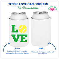 Tennis Love Can Cooler Sleeves | Regular & Slim Fit