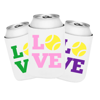 Tennis Love Can Cooler Sleeves | Regular & Slim Fit