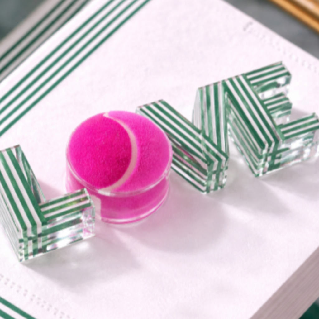 Tennis Love Acrylic Napkin Weight