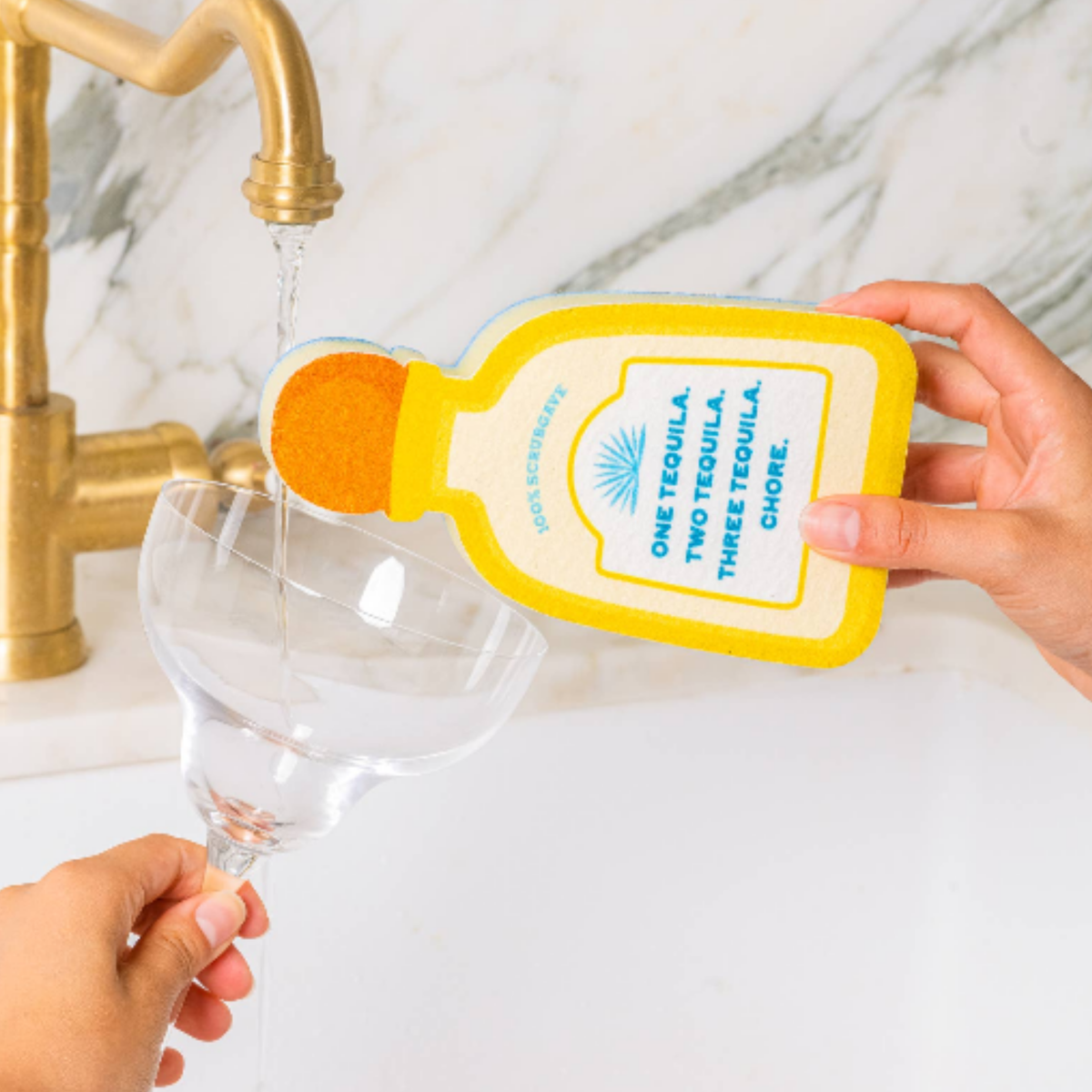 One Tequila, Two Tequila, Three Tequila, Chore Scrubbly Sponge