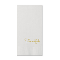 Thankful Thanksgiving Paper Guest Towels