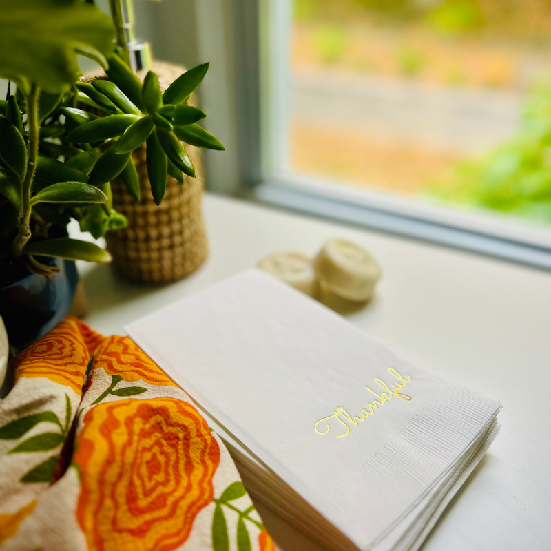 Thankful Thanksgiving Paper Guest Towels